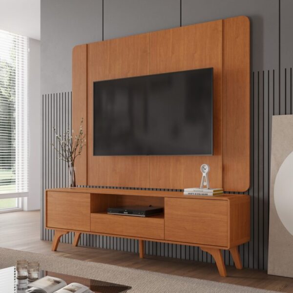 Painel + Rack até 58″ Sinus Naturale - MAVAULAR - 1.80m - 1.0/TD