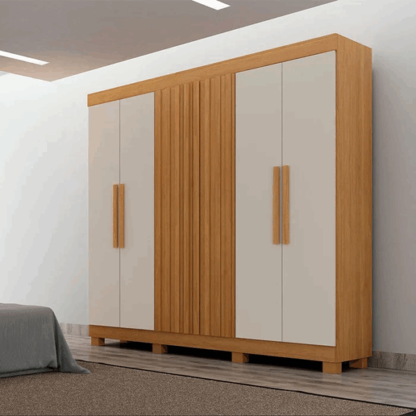 Guarda-Roupa Delta 6 Portas 100%MDF – Leifer – 178cm – 8.1/CW - Imagem 2