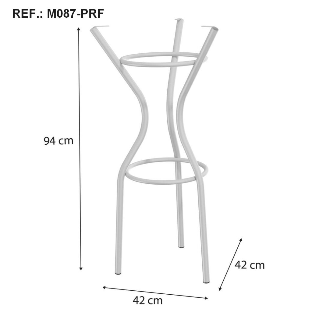 Mesa Bistrô Dublin 0,65x0,65m com 3 Banquetas Jade – Kappesberg – 4.6/TD - Imagem 4