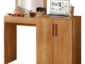 Penteadeira Multiuso Dimitri Escrivaninha 2 Portas Com Espelho 100% MDF – 1.20m – 3.4/CW
