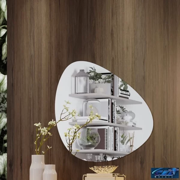 Espelho Decorativo Dallas Cinamomo - Cel Móveis - 0.84m - 2.5/RF