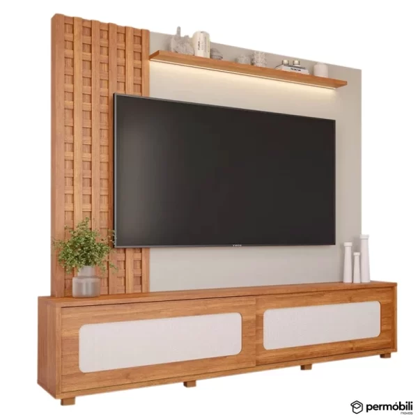Home Marrocos C/LED 100% MDF TV até 84 Polegadas - Permóbili - 2.30m - 1.3/RF