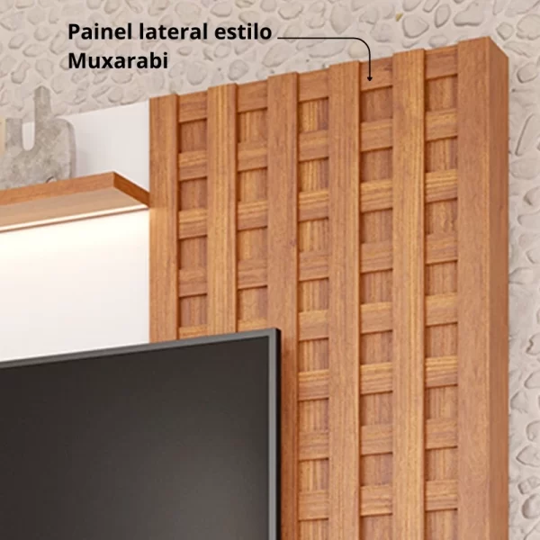 Home Marrocos C/LED 100% MDF TV até 84 Polegadas - Permóbili - 2.30m - 1.3/RF - Imagem 4