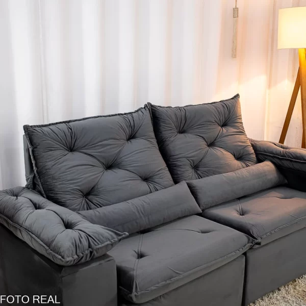 Sofá Retrátil Reclinável Chile 1,96m – D28 Soft – 1.0/RF - Imagem 14
