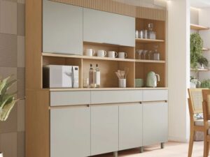 Kit Cozinha Realeza 6P3G 100%MDF – Nesher – 2.20m – 1.1/TD