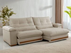 Sofá Retrátil e Reclinável Qatar – TREVO ESTOFADOS – 2.00m – 1.6/TD