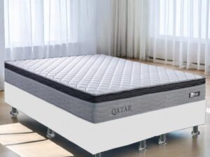 Colchão Queen Talismã D28 + Base Box Simples – DESIGN COLCHÕES/ALTO NÍVEL – 9.8/TD