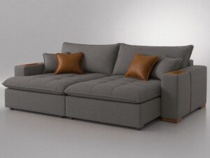 Estofado Sofá Cama Belize – Confort Lar Estofados – 2.20m – 1.9/SR