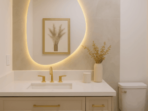 Espelho Elíptico Paris com LED – RJ Decor – 0.71m – 1.5/TRA