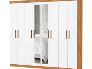 Roupeiro Rubi 8P4G C/ Espelho –  2.08m – Carioca – 8.8/SR 8.7/TD