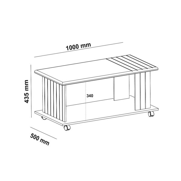 Mesa de Centro Mila - Artely - 1.00m - 1.8/LD - Imagem 4
