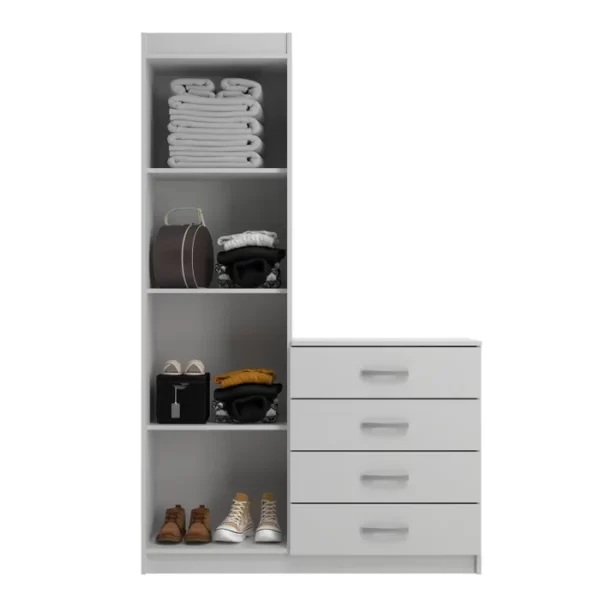 Comoda Sapateira Larissa 4G2P - Evidencia - 1.03m - 2.9/PR - Imagem 2