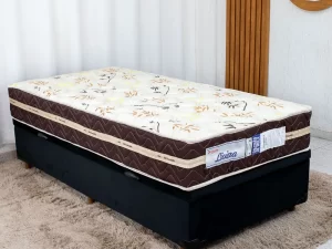 Base Box Baú Solt. Pop Veludo Preto + Colchão Solt. Livina – 37x88x188 – 7.9/RF