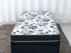 Base Box Baú Solt. Pop Veludo Preto + Colchão Solt. Santé – 37x88x188 – 6.7/RF