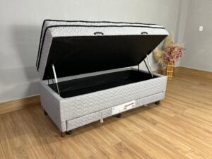 Cama Box Baú Sublime AG D80 Solteiro com Auxiliar D23 – 0.88m – Paropas – 1.4/LD