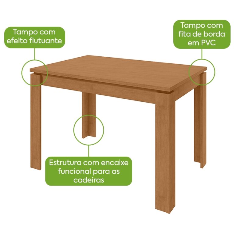 Mesa Athenas - Lopas - 1.20m - 2.5/TD - Imagem 2