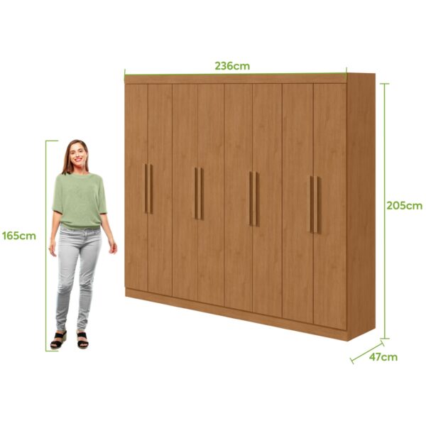 Roupeiro GR 8P Andara Soft - Lopas - 2.36m - 9.0/TD - Imagem 6