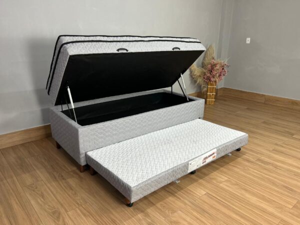 Cama Box Baú Sublime AG D80 Solteiro com Auxiliar D23 - 0.88m - Paropas - 1.4/LD - Imagem 3