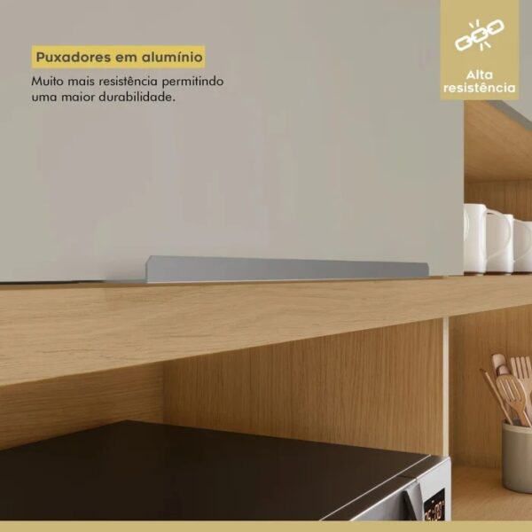Kit Cozinha Realeza 6P3G 100%MDF - Nesher - 2.20m - 1.1/TD - Imagem 6