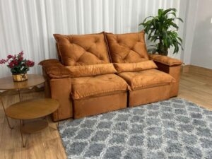 Estofado Sofá Retrátil Reclinável Porto Madeiro – 2.00m – 9.9/LD
