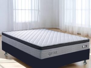 Colchão Casal Qatar D28 + Base Box Simples – DESIGN COLCHÕES/ALTO NÍVEL – 6.8/RF