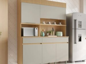 Kit Cozinha Realeza 5P2G 100%MDF – Nesher – 1.60m – 8.7/TD