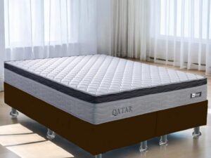 Colchão Queen Talismã D28 + Base Box Simples – DESIGN COLCHÕES/ALTO NÍVEL – 9.8/TD