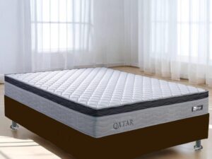 Colchão Casal Qatar D28 + Base Box Simples – DESIGN COLCHÕES/ALTO NÍVEL – 6.8/RF