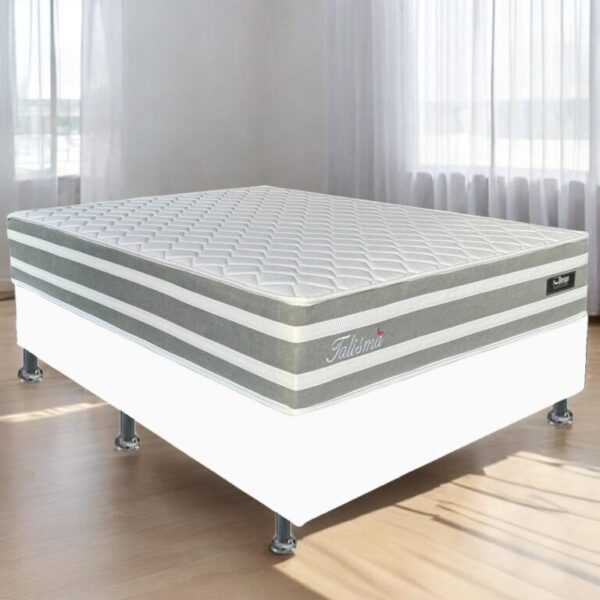 Colchão Casal Talismã D28 + Base Box Simples - DESIGN COLCHÕES/ALTO NÍVEL - 7.5/RF - Imagem 3