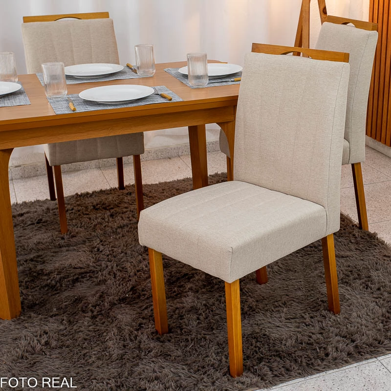 Mesa de Jantar Londrina 120x80 + 4 Cad. Isabela - Rufato/Art Assento - 9.2/RF - Imagem 5