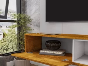 Painel Paraty para TV até 55″ – Bechara – 1.37m – 3.7/RF
