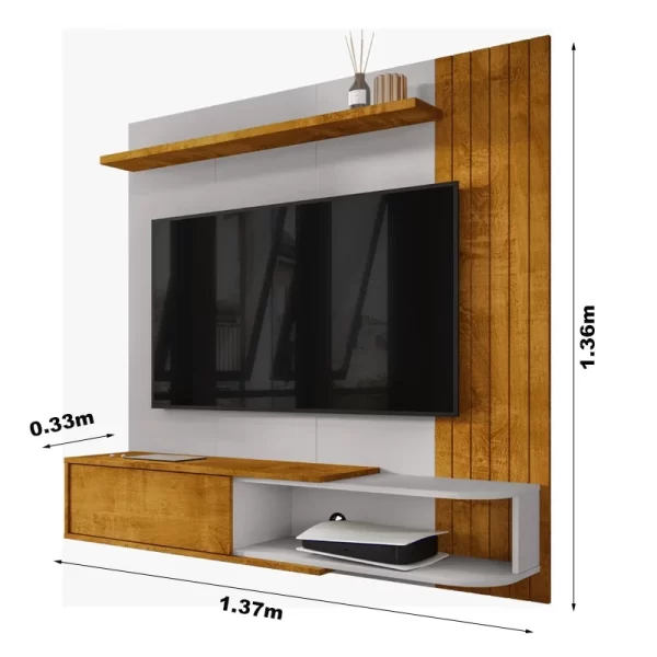 Painel Paraty para TV até 55" - Bechara - 1.37m - 3.7/RF - Imagem 3