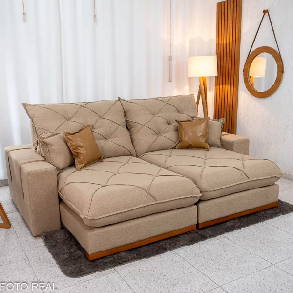Sofá Retrátil Reclinável Malibu - 2.50m - 2.2/RF
