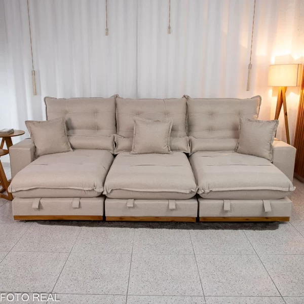 Estofado Sofá Retrátil Reclinável Mônaco - 3.20m - 2.5/RF - Imagem 5