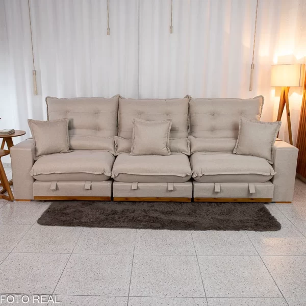 Estofado Sofá Retrátil Reclinável Mônaco - 3.20m - 2.5/RF - Imagem 6