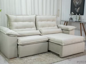 Estofado Sofá Retrátil Reclinável Emanuelly – 2.00m – 1.4/RF