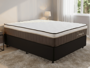 Colchão Casal Rondopremium Plus + Base Box Simples – RONDOMÓVEIS + BIOSTAR – 1.38m – 1.1/TD