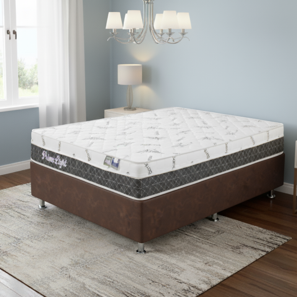 Colchão Casal Prime Light + Base Box Simples - ORTHOPRIME + ALTO NÍVEL - 1.38m - 7.7/TD