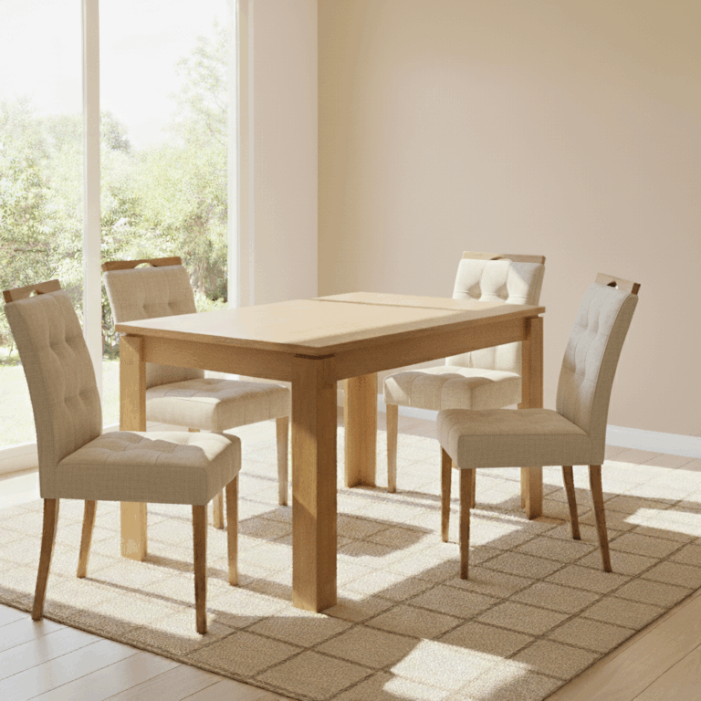 Mesa Athenas + 4 Cadeiras Sophia - LOPAS + WM DECOR - 1.20m - 6.9/TD - Imagem 13