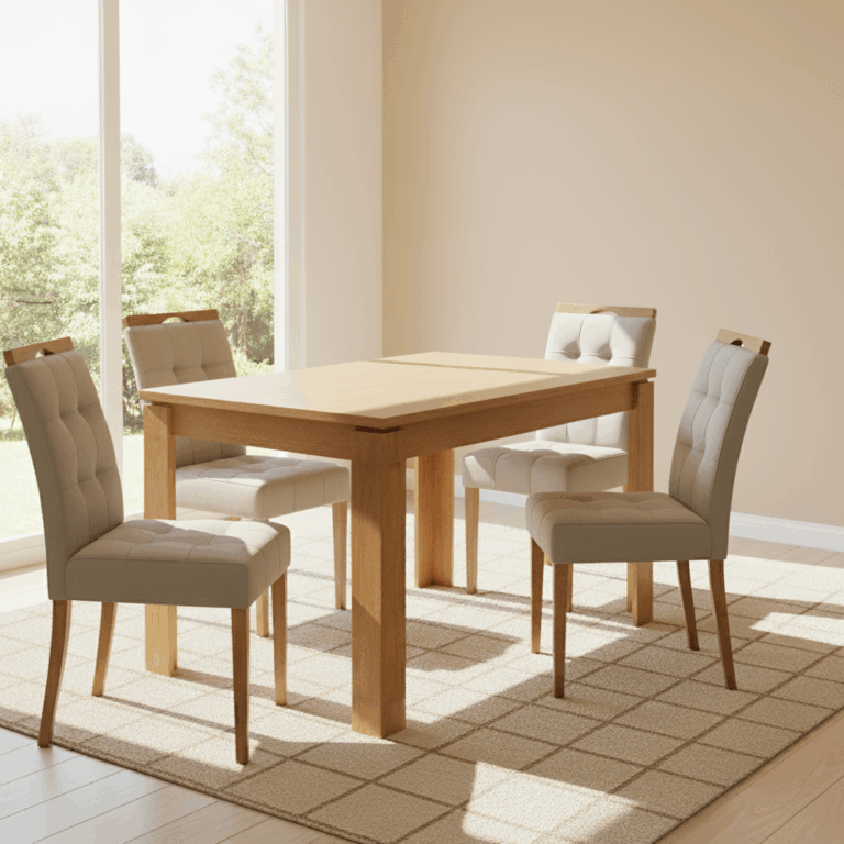 Mesa Athenas + 4 Cadeiras Sophia - LOPAS + WM DECOR - 1.20m - 6.9/TD - Imagem 7