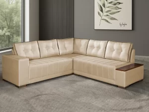Estofado Sofa de Canto Ouro Fino – Lufer – 2.36m – 1.7/PR