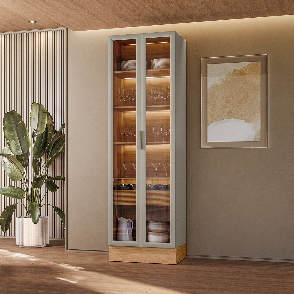 Cristaleira c/ Rodapé Allure - 0.70m - 9.3/TRA