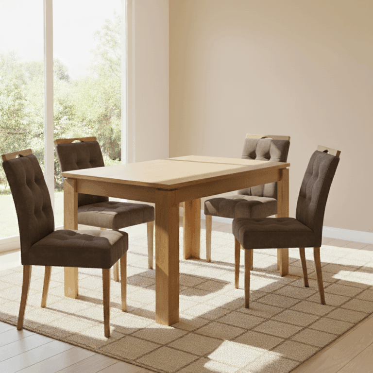 Mesa Athenas + 4 Cadeiras Sophia - LOPAS + WM DECOR - 1.20m - 6.9/TD - Imagem 3