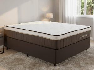 Colchão Casal Rondopremium Plus + Base Box Simples – RONDOMÓVEIS + BIOSTAR – 1.38m – 1.1/TD