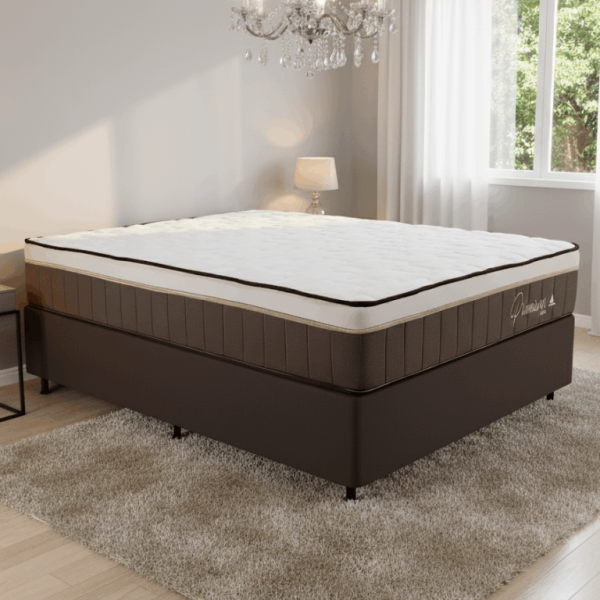 Colchão Casal Rondopremium Plus + Base Box Simples - RONDOMÓVEIS + BIOSTAR - 1.38m - 1.1/TD - Imagem 2