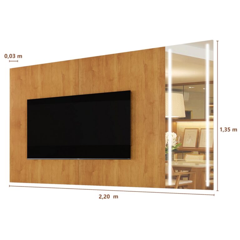 Painel até 75″ Vitrum - MAVAULAR - 2.18m - 8.5/TD - Imagem 3