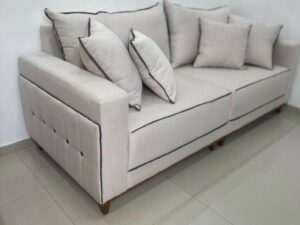 Estofado Sofá Living Montes Claros 3048 – LUFER ESTOFADOS – 2.16m – 1.5/TD