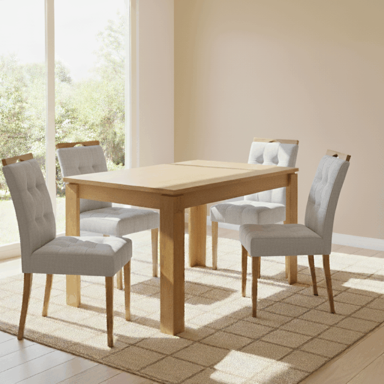 Mesa Athenas + 4 Cadeiras Sophia - LOPAS + WM DECOR - 1.20m - 6.9/TD - Imagem 11