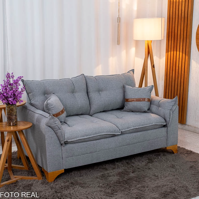 Estofado Sofá 2 Lugares Creta - 1.60m - 9.4/RF - Imagem 2