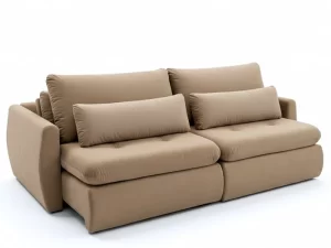 Sofá Retrátil Amaranto Premium 2.30m – Veludo Bege – 2.30m – 1.9/RF